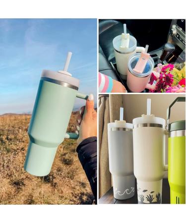 AIERSA 6 Pack Silicone Replacement Straws for Stanley Cups - Reusable & Compatible with 40oz Tumblers - Includes Cleaning Brush - Stanley Cup Accessories - Buy Online on GoSupps.com