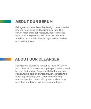 Moisturizing Skin Care Combo | Hyaluronic Serum & Hydrating Cleanser for All Skin Types | Glowing Skincare Kit - Buy Online on GoSupps.com