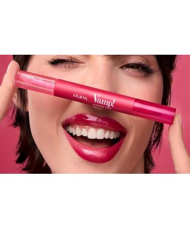 MICYS COMPANY SPA Pupa Vamp Marker Duo lipstick + lip gloss with hyaluronic acid 3in1 for defining filling and coloring lip contouring available in 9 color variants 005 Cherry Granita - Buy Online on GoSupps.com