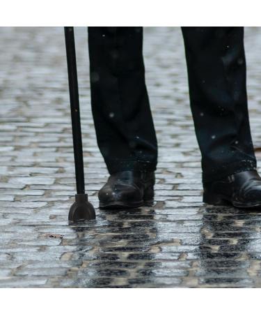 Lurrose Foot Pads Replacement Crutch Rubber Feet - 4pcs Walking Stick Accessories for Seniors | Durable & Non-Slip - Buy Online on GoSupps.com