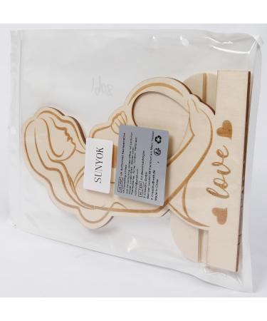 Sunnyok Ultrasound Picture Frame - Perfect Pregnancy Gift for Expecting Mothers | Wooden Baby Photo Frame for Baby Shower & Mother's Day - Buy Online on GoSupps.com