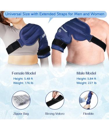 XL Shoulder Ice Pack - Cold Therapy Gel for Shoulder Injuries & Pain Relief - Buy Online on GoSupps.com