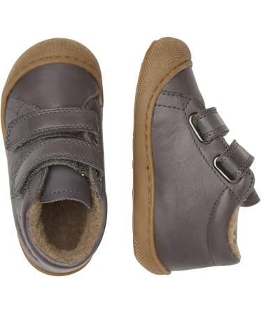 Naturino Cocoon VL Leather First Steps Shoes - 4 UK Grey - Buy Online on GoSupps.com