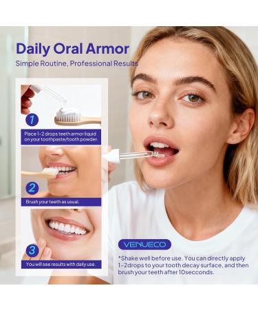 Cavity Protection Tooth Armor Liquid: Science-Backed Formula Strengthens Enamel with Remineralization Drops at-Home Tooth Enamel Support Stronger Teeth Hydroxyapatite 60 ml - Buy Online on GoSupps.com