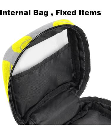 Yellow Tennis Balls & Stylish Women s Napkin Storage Bag | Portable Period Pocket for Teens & Menstrual Cup Holders - Buy Online on GoSupps.com