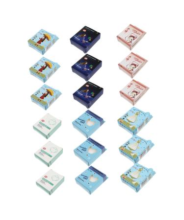 FRCOLOR 18boxes Cleansing Cotton Makeup Wipes Sensitive Wipes Makeup Removal Pads Remover Wipes Cream Remover Pad Makeup Remover Cleaning Sponge Travel Non-woven Fabric Cosmetic White Face