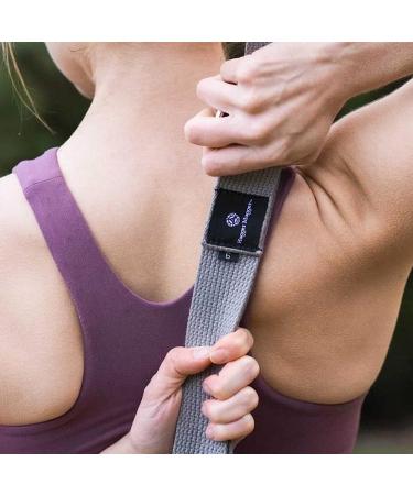 Hugger Mugger D-Ring Cotton Yoga Strap - Super Strong Metal D-Ring Buckle | Multiple Lengths Available | 8 ft. Natural - Buy Online on GoSupps.com