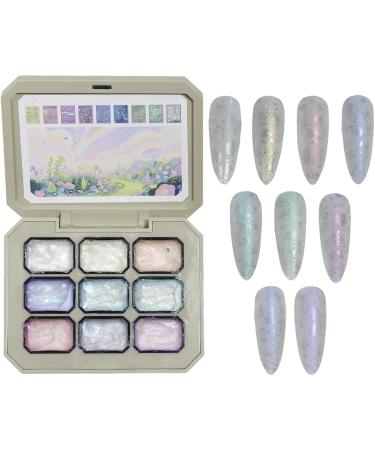 Gel Appliquer par Tapotement - Gel Peinture D grad - Palette De Vernis 9 Couleurs Accessoires Pour Peinture D'Ongles Et Manucure Destin s Aux Professionnels De Mariage D butantes Femmes - Buy Online on GoSupps.com