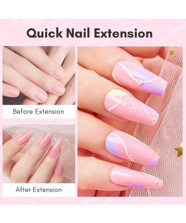 Makartt 50ML Poly Nail Gel Builder Extension Gel - White Pink Nude Clear Rosy Gel for DIY Salon Design - Quality-VIP - Buy Online on GoSupps.com