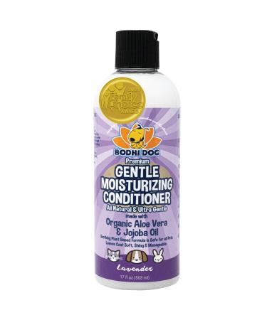 Premium Natural Moisturizing Dog Conditioner | Conditioning for Dogs, Cats and More | Soothing Aloe Vera & Jojoba Oil Lavender 17oz