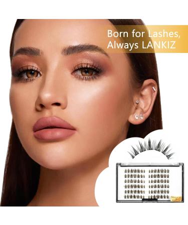 Buy Lankiz Brown Individual Manga Cluster Eyelashes | DIY Natural Eyelash Extensions | Fake Lashes in Manga-Style-04 - Buy Online on GoSupps.com