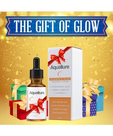 Shop Aquallure Vitamin C Plus Radiance Serum - Brighten Hydrate & Plump Skin with Hyaluronic Acid | 1 fl oz - International Shipping Available - Buy Online on GoSupps.com