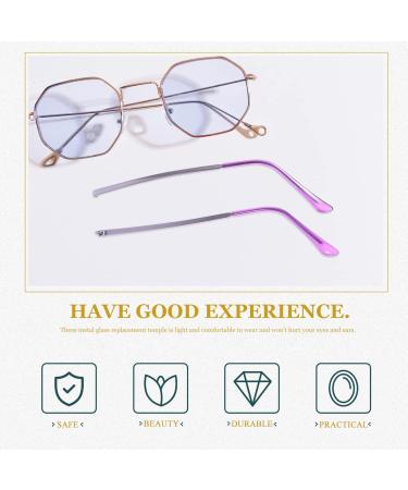 Buy PopetPop Replacement Glasses Accessories - Sunglasses Repair Kit & Myopia Glasses Bracket - Metal Violet Replacement Bars & Legs - Buy Online on GoSupps.com
