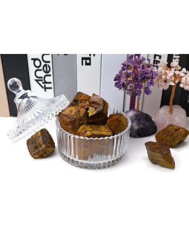 Xiannvxi 2 Tiger Eye Stone Crystals Set - Natural Healing Gemstones Premium Waterstones (4PCs) - Life Source Energy Stones - Buy Online on GoSupps.com