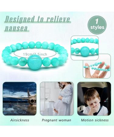 Nausea Relief Acupressure Bracelet - Motion Sickness Bands for Sea Car Travel - Adjustable Wristband - Vertigo & Dizziness Relief - Buy Online on GoSupps.com