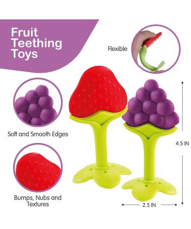 7-Piece Teething Toys Set for Babies 0-12 Months | Baby Teething Relief | Teethers for Babies - Buy Online on GoSupps.com