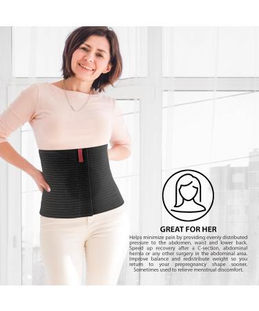 ORTONYX Premium Umbilical Hernia Belt for Men and Women - Abdominal Binder with Support Pad - Black OX5241-10 - L/XL and L/XXL Sizes - Buy Online on GoSupps.com