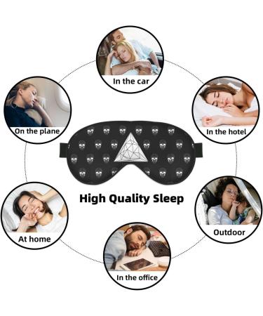 Buy Polygonal Modern Crystal Skull Sleep Mask - Adjustable Double-Sided Soft Eye Covers for Perfect Sleep & Reduced Eye Edema | International Shipping - Buy Online on GoSupps.com