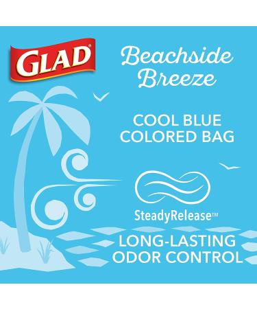 Glad Small Kitchen Drawstring Trash Bags 4 Gallon 80 Count - Febreze Beachside Breeze Scented - Multicolor - Buy Online on GoSupps.com