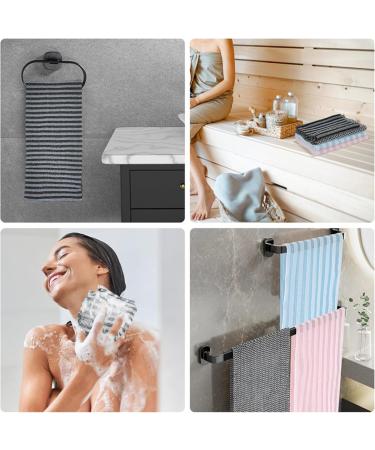 39in Hexagon Weave Towel Exfoliating Shower Skin Bath Towel Japanese Hexagon Weave Exfoliating Towels Body Scrubber with 2 Sides Deep Cleansing for All Skin Types (2pcs) - Buy Online on GoSupps.com