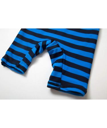 Baby Boys Sunsuit UPF 50+ Sun Protection One Piece Swimwear Set with Sun Hat - Stripe Turtle, 18-24 Months - Buy Online on GoSupps.com