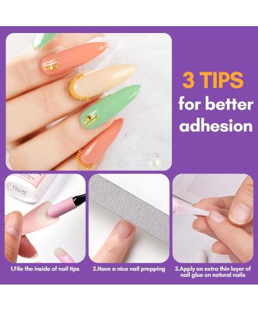Makartt Nail Glue Remover Kit - 30ml Acetone-Free Remover & 5 Adhesive Tips for Artificial Nails - Buy Online on GoSupps.com