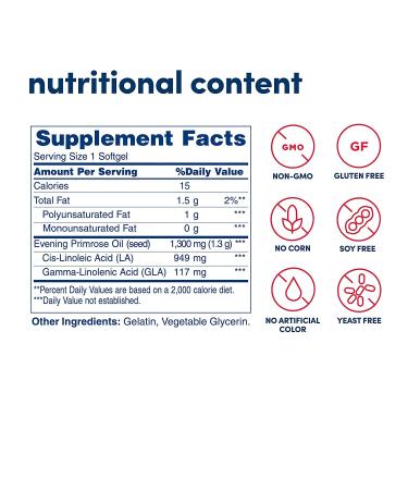 American Health Royal Brittany Evening Primrose Oil Softgels 2-Pack - Women's Health Support for PMS - Non-GMO Gluten-Free, 1300mg, 120ct - Buy Online on GoSupps.com