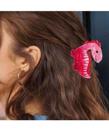 Buerfu Dinosaur Hair Clips - Cute Novelty Dinosaur Barrettes - Novelty Fashionable Acrylic Animal Hair Clips For Children Women Kids Little Girls Diplodocus - Buy Online on GoSupps.com