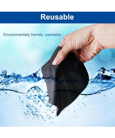 Buy 100PCS Microfiber Glasses Cleaning Cloth - Ideal for Glasses Phones Screens & Camera Lens (5.47x5.82 in) - Premium Quality & Soft Black Fabric - Buy Online on GoSupps.com
