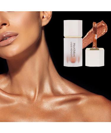 WOBBLO Liquid Highlighting Makeup Waterproof Body Highlighting Glitter - Highly Pigmented Shimmer Blendable Body Glitter for Cheekbone Forehead Face 04 - Buy Online on GoSupps.com