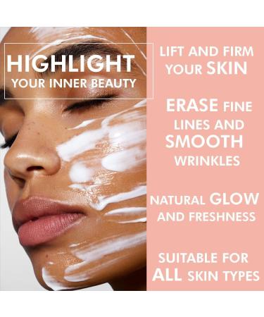 Simon&Tom Collagen Cream Ultra-Concentrated Marine Collagen Anti-Aging Face Cream with Antioxidants for Dull Skin Tones and Moisturizes Skin Vitamin E Made in Spain 50 ml - Buy Online on GoSupps.com