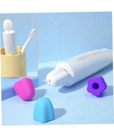 4PCS Self Closing Toothpaste Caps Food Grade Silicone Toothpaste Cap Flower-Shape No-Waste Toothpaste Squeezer Caps Portable Toothpaste Cap Dispenser - Buy Online on GoSupps.com