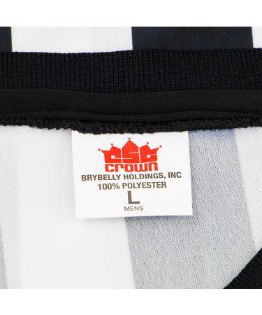 Crown Sporting Goods Men's Official Striped Referee/Umpire V-Neck Jersey - Large - Buy Online on GoSupps.com