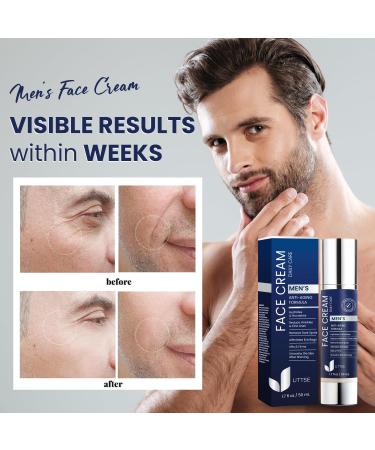 Uttse 6-in-1 Mens Face Moisturizer: Face Cream for Men - Reduce the Look of Eye Bags, Dark Circles, and Puffiness - Skin Care for Men - 1.7 fl oz - Made in Korea - Buy Online on GoSupps.com