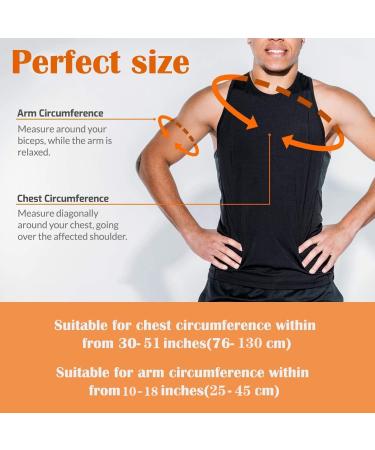 Flow Fire Adjustable Shoulder Support Brace for Men and Women - Rotator Cuff Relief Pain - Fits Left and Right - L-XL - Buy Online on GoSupps.com