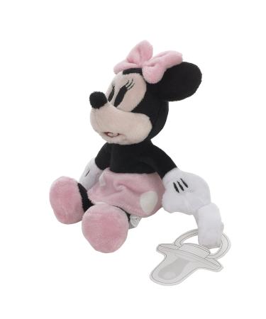 Buy Disney Minnie Mouse Plush Stuffed Animal & Pacifier Buddy - White Pink Black Polka Dot Skirt - International Shipping Available! - Buy Online on GoSupps.com