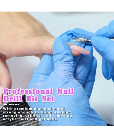 10 Pcs Ceramic Nail Drill Bits for Electric Manicure Pedicure - 3/32 Cuticle Drill Bit Set for Acrylic Gel Nails | MORGLES - Buy Online on GoSupps.com