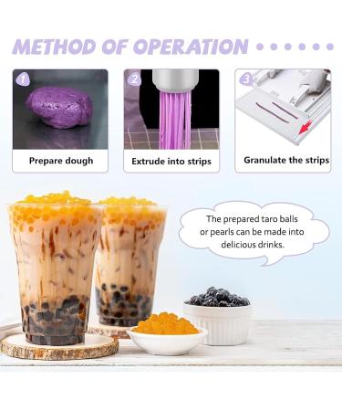 Tapioca Pearls DIY Tools for Milk Bubble Tea Small Manual Pill Rubbing Board with Anti-Slip Mat Cutting Shovel Stainless Steel Receiving Tray Traditional Chinese Medicine Pill Making Machine - Buy Online on GoSupps.com