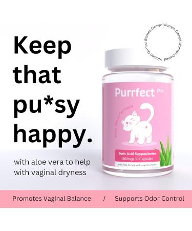 Boric Acid Suppositories for Women - 600mg | 30 Count | Made in USA | Vaginal Odor Control & Dryness Relief | Women Owned Hygiene Products - Buy Online on GoSupps.com