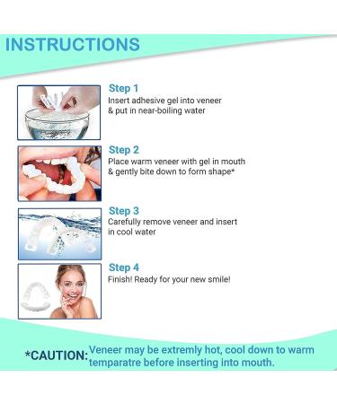 5-Piece Snap-On Cosmetic Dentures | Perfect Smile Tooth Replacement | Comfort-Fit Flex Teeth Whitening for Beautiful Neat Results - Buy Online on GoSupps.com