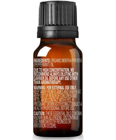 Cliganic 100% Pure Peppermint Essential Oil - 10ml (0.33 fl oz) for Aromatherapy & Wellness - Buy Online on GoSupps.com