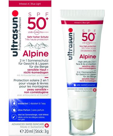 Ultrasun Alpine SPF50 Face and Lip Sun Protection 20ml - Pack of 1 - Buy Online on GoSupps.com