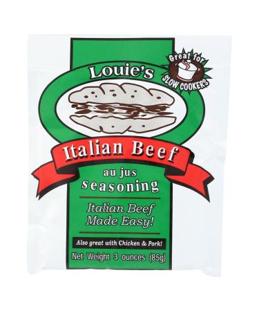 Louies Seasoning Italian Beef Au Jus Seasoning - 12 Packets (3 Ounce each)