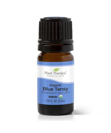Plant Therapy Organic Blue Tansy Essential Oil 100% Pure Undiluted Natural Aromatherapy Therapeutic Grade 5mL (1/6 oz)