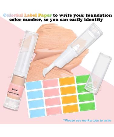 Pwsap 0.2oz Vacuum Cosmetic Travel Container Set with 4 Foundation Pump Bottles - Liquid Foundation & Eye Cream Dispenser - Buy Online on GoSupps.com