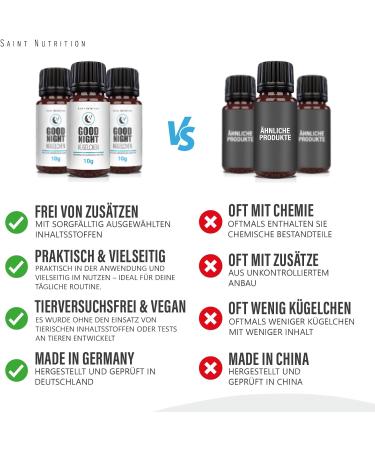  Saint Nutrition Good Night Sleep Balls for Adults - Soft Support for Fall Asleep and Sleep - with Bach Flower Blend Lavender Thyme & Cinnamon - No Additives 10 Grams - Buy Online on GoSupps.com