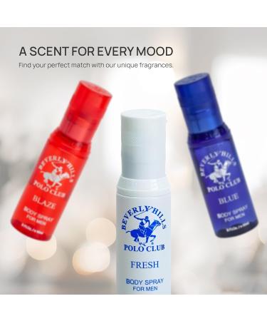Beverly Hills Polo Club Men's Body Spray Collection Gift Set Featuring Luxury Designer Cologne Scents for Long Lasting Freshness BHPC 3 oz 3 Count (White) - Buy Online on GoSupps.com