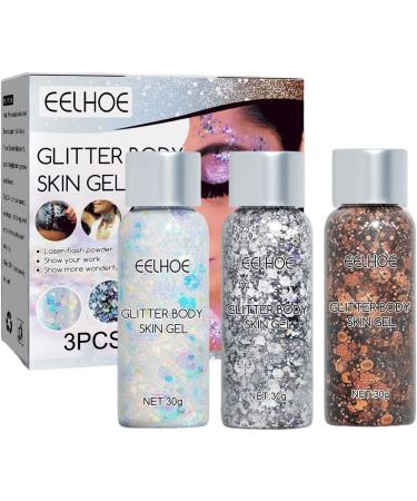 5 Eye Sequin - Face with 5 Colors - Cosmetic Liquid Stage Makeup Shimmering Eye Shadow Flash Sequin for Girls Women All Seasons Generic 5 Pcs Suit - Buy Online on GoSupps.com