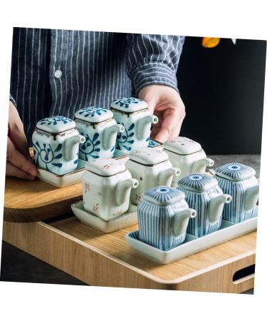Zerodeko Ceramic Soy Sauce Pot Oil Bottle Home Supply Sauce Bottle Coffee Syrup Dispenser Soy Sauce Container Soy Sauce Dispenser Bottle Dressing Container Oil Can Ceramics Japanese-style - Buy Online on GoSupps.com