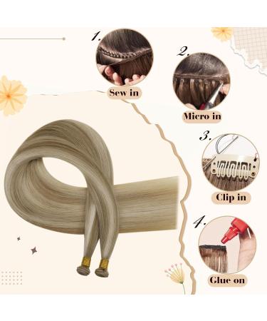 Shop Hetto Virgin Real Hair Extensions - #16/22 50cm Blond Highlights 25g - Premium International Shipping - Buy Online on GoSupps.com